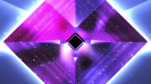 Abstrakter Kosmischer Pyramidennebel, Galaxie, Sterne, Lichtenergie, Raum-Diamanten-Tunnel
