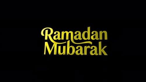 Golden Ramadan Mubarak Calligraphy Text Reveal
