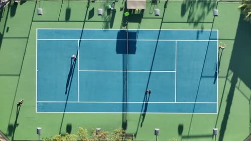 Drone Shot of the Tennis and Swim Center in Calabasas California USA
