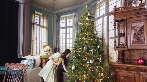 Decorating Christmas Tree