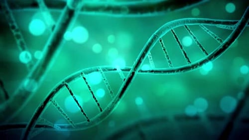Animated DNA Helix for Medical Science Background