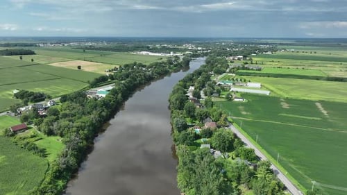 Aerial view of Montreal rural living and homes_1