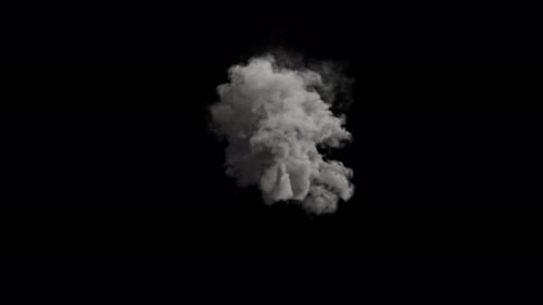 Realistic Rising Smoke Cloud Alpha Channel Effect