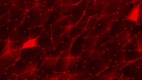 Red Abstract Plexus Network Looping Background