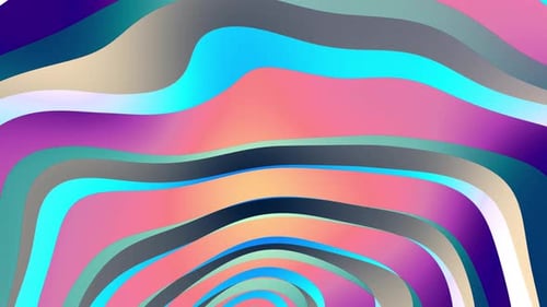 fond de mouvement Smooth Liquid Waves à dégradé coloré abstrait