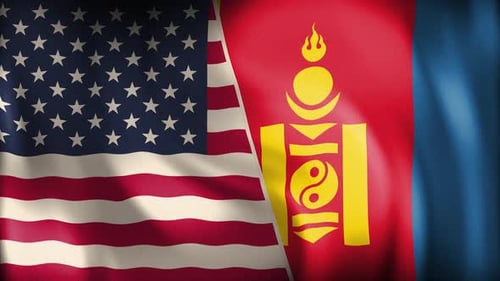 Usa And Mongolia Background Loop
