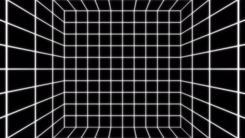 Grilles blanches rougeoyantes