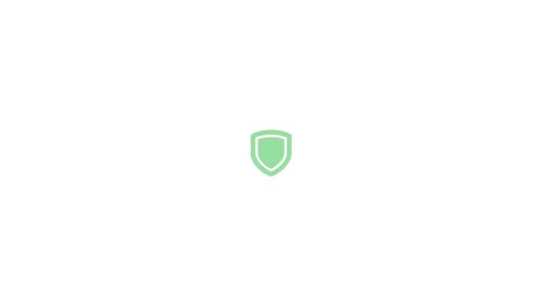 Animated Shield Icon with Checkmark and Diamond Reveal