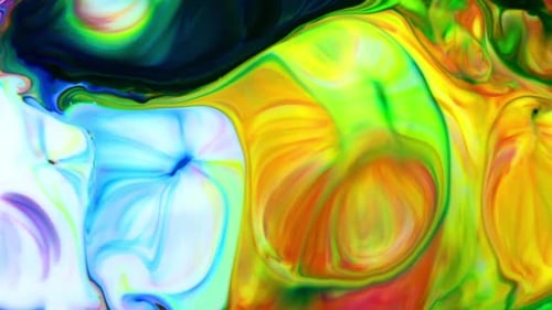 Colorful Abstract Fluid Art Background