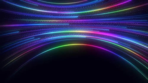 Data Transfer Speed Glowing Lines V7