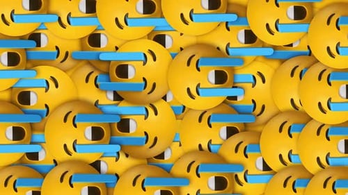 3d Emoji Very Sad Icon Loop Animation