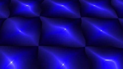Abstract Blue Shimmering Waves Loop Background