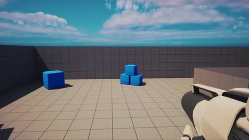 First-Person Shooter Physics Simulation with Moving Cubes