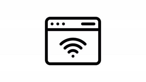 animação do ícone da linha do navegador