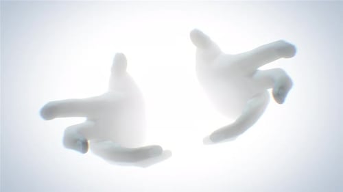 Fluid Abstract Hands Reveal Animation