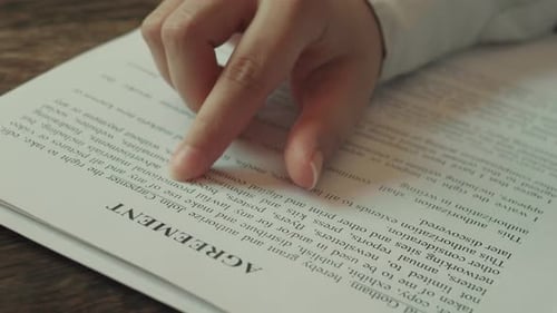 Discussing the Details of the Agreement Close Up