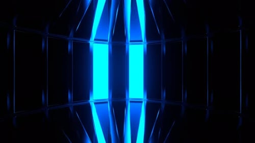 Red And Blue Circular Stroboscope Background Vj Loop In 4K