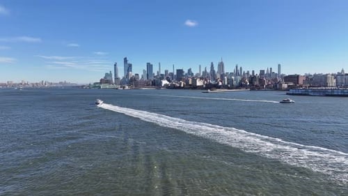 Downtown New York At Manhattan In New York United States.
