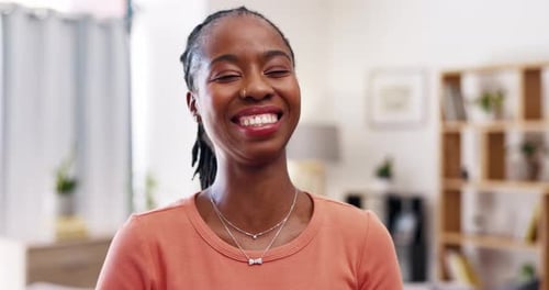 Radiant Woman Smiling Directly At The Camera