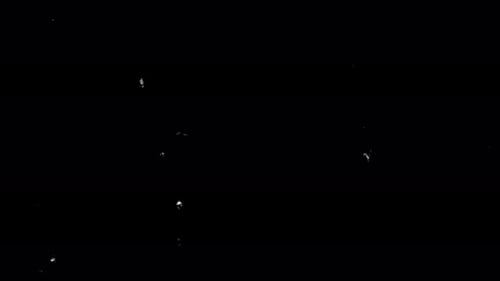 Randomly Moving Dot Like Tv Noise And Glitch Effects Over Alpha Channel. Noise Effects On Black Back