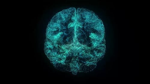 Digital Brain Scan of Glowing Particles for Science and Technology