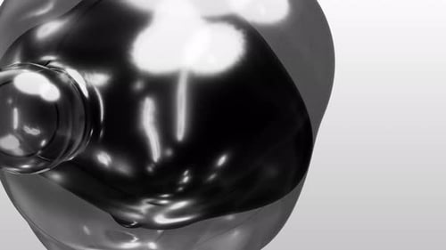3D-Render-Motion-Design-Tapete, abstrakte Animation, einfarbig, grau, schwarz, grau, Kunstobjekt auf Meta