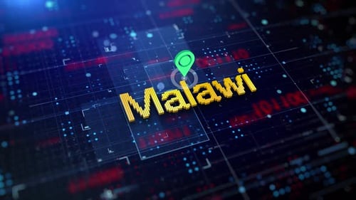 Pixelated Name Of The Country Malawi