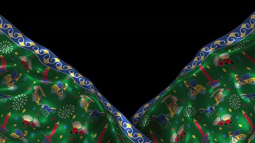 Sarung Batik Jakarta Betawi Songket Kebaya Wave Alpha 3 en tissu à motif ethnique indonésien