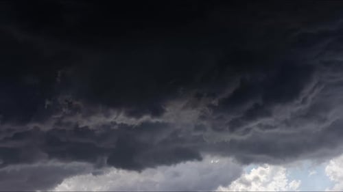Dark Storm Clouds Timelapse Passing Overhead