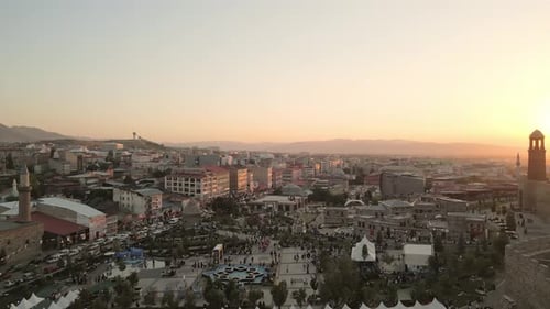 People Enjoy Culture Festival By Erzurum Castle