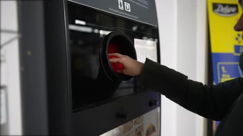 Recycling Used Plastic Bottles with a Machine
