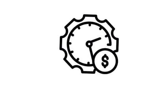 Animation Schedule Money Icon Pack