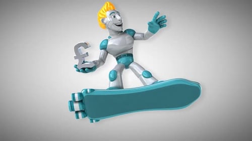 Robotersurfen - 3D-Animation