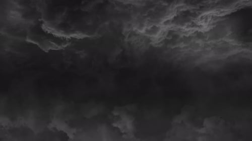 view of Lightning storm 4k