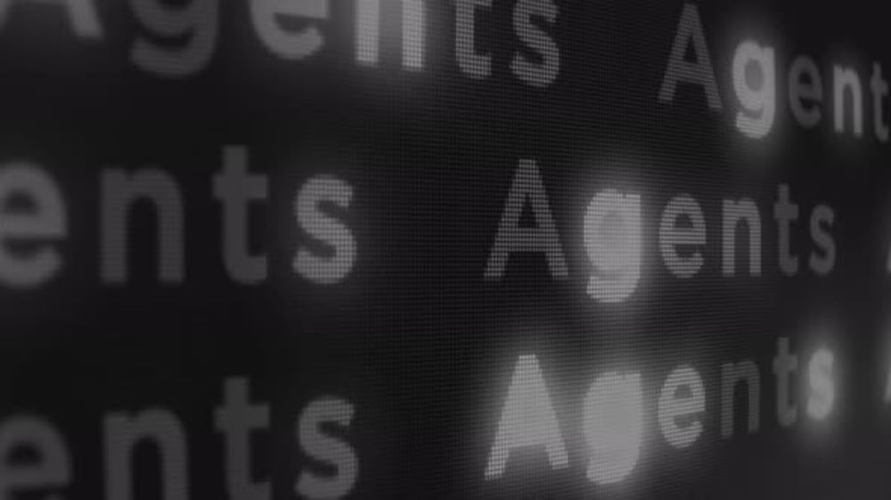 Futuristic Digital Agents Scrolling Text Animation, Backgrounds Motion ...