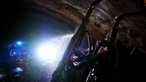 Construction Drill Operation