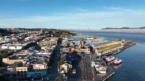 Fishermans Wharf at San Francisco in California United States.