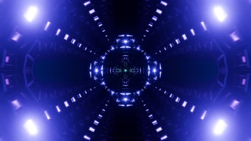 Flashing Lights and Groovy Beats in an Electrifying VJ Loop