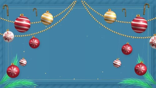 Christmas Ball Hanging Background