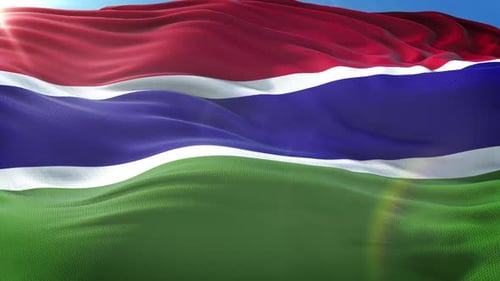 Realistic Waving Flag Animation Seamless Loop