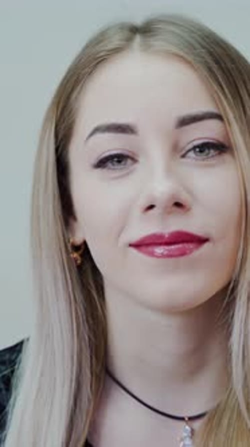 Close Up Portrait of a Young Woman
