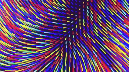 Light Green Blue And Red Turbolent Tubular Abstract Background VJ Loop l 4K