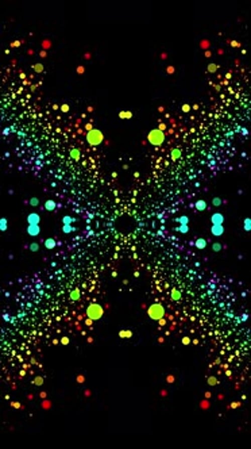 Abstract Colorful Particles Animation Background Loop