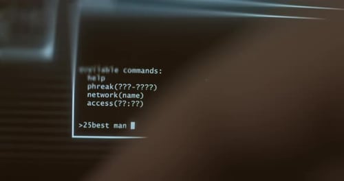 Interface de ligne de commande à l'esthétique rétro