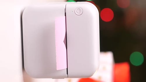 Label Printer Prints Heart Shaped Sticker