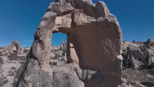Unusual Rocky Caves In The Valley Of Cappadocia