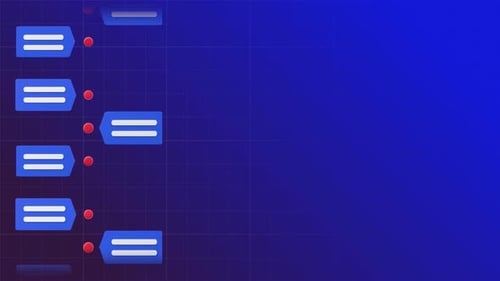 Modern Animated Process Flow with Message Bubbles