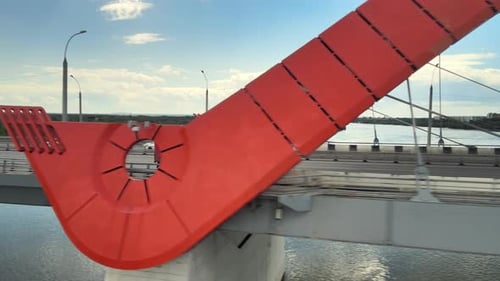 Large Truck Drive City Street Highway Lorry Move Cargo Freight Transportation