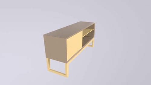 TV Table 3d object rotating loop