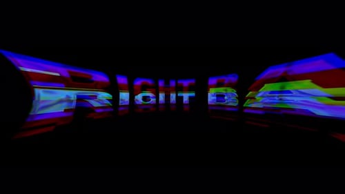 Glitch Effect 'Be Right Back' Text Animation
